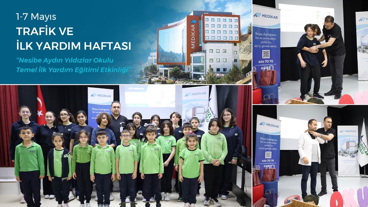 Medikar Hastanesi’nden Trafik ve İlk Yardım Haftası’na Özel Eğitim Etkinliği
